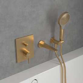 Змішувач для душу Villeroy & Boch Conum вбудований матове золото TVT12700100076