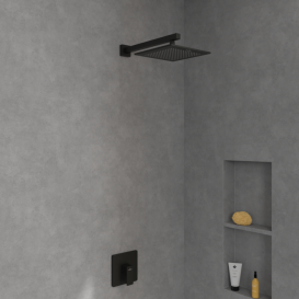 Смеситель для душа Villeroy & Boch Subway 3.0 встраиваемый матовый черный TVS112002000K5