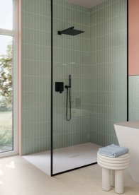 Смеситель для душа Villeroy & Boch Subway 3.0 встраиваемый матовый черный TVS112003000K5