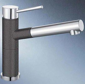 Смеситель для кухни Blanco Alta-S Compact однорычажный  хром/антрацит 515333