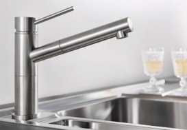 Смеситель для кухни Blanco Alta-S Compact однорычажный  хром 515122