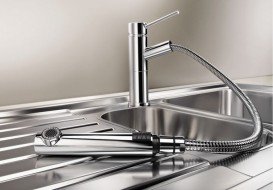 Смеситель для кухни Blanco Alta-S Compact однорычажный  хром 515122