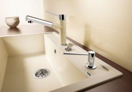 Смеситель для кухни Blanco Alta-S Compact однорычажный  хром/жасмин 515328