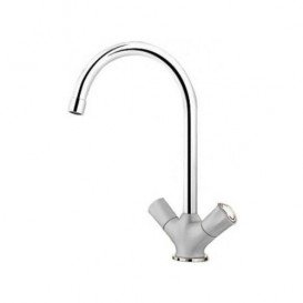 Змішувач для кухні Blanco Amona двухвентильний хром / перловий 520778