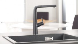 Смеситель для кухни Blanco Avona-S однорычажный  антрацит 521278