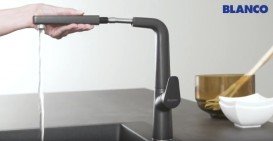 Змішувач для кухні Blanco Avona-S одноважільний антрацит 521278