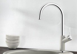 Смеситель для кухни Blanco Carena однорычажный  алюметаллик 520973