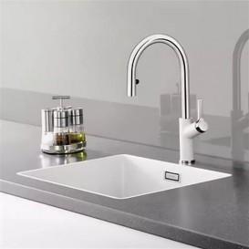 Смеситель для кухни Blanco Carena однорычажный  белый 520975