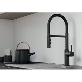 Смеситель для кухни Blanco CATRIS-S Flexo сатиновая темная сталь 527731