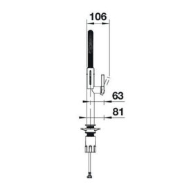 Змішувач для кухні Blanco CULINA-S II Mini Sensor PVD steel 527466