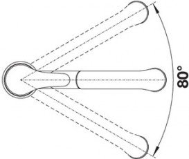 Змішувач для кухні Blanco DARAS-S-F одноважільний з висувною лійкою хром 521752