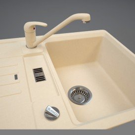 Смеситель для кухни Blanco Daras SILGRANIT® однорычажный  шампань 517726