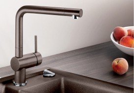 Смеситель для кухни Blanco FONTAS II SILGRANIT 2в1 для обычной и фильтрованной воды  антрацит 523130