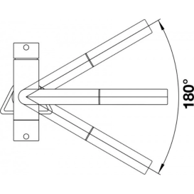 Змішувач для кухні Blanco FONTAS-S II нержавіюча сталь сатинова платина 527715