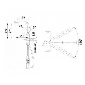 Змішувач для кухні Blanco Fontas-S II змішувач під фільтр перловий 525208