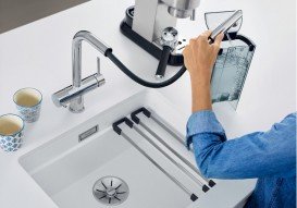 Смеситель для кухни Blanco Fontas-S II UltraResist под фильтр нержавеющая сталь 525199