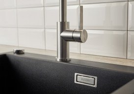 Змішувач для кухні Blanco Jandora-S з висувною лійкою нержавіюча сталь 526614