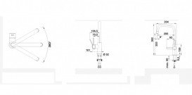 Смеситель для кухни Blanco Jandora-S однорычажный нержавеющая сталь 526615
