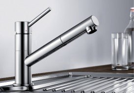 Смеситель для кухни Blanco KANO-S однорычажный  выдвижной излив  хром 521503