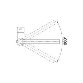 Смеситель для кухни Blanco Lanora однорычажный нержавеющая сталь 523122