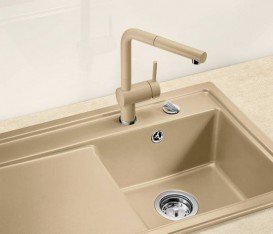 Змішувач для кухні Blanco Linus-S змішувач кераміка глянсова магнолія 519750