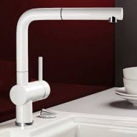 Змішувач для кухні Blanco LINUS-S змішувач висувною виливши білий 516692