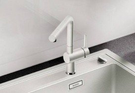 Змішувач для кухні Blanco Linus Silgranit® змішувач білий 516702