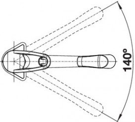 Смеситель для кухни Blanco Notis однорычажный  хром 523241