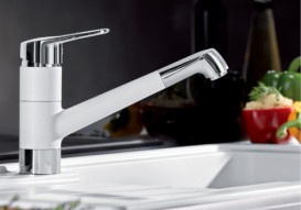 Змішувач для кухні Blanco Notis SILGRANIT® змішувач білий 523246