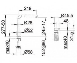 Смеситель для кухни Blanco Periscope-S-F II однорычажный хром 516671