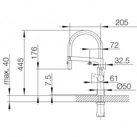 Смеситель для кухни Blanco Solenta-S Senso сенсорный однорычажный с выдвижной лейкой хром 523126