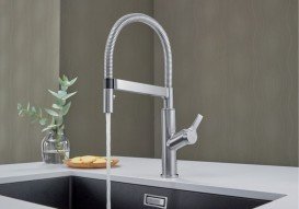 Змішувач для кухні Blanco Solenta-S Senso сенсорний одноважільний з висувною лійкою хром 522406