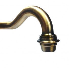 Змішувач для кухні Blanco Sora Двохважеля полірована латунь 520835