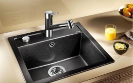 Змішувач для кухні Blanco Tivo-S SILGRANIT® змішувач хром / темна скеля 518798