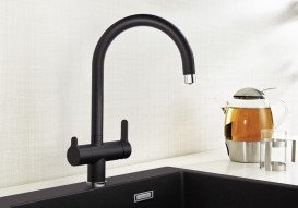 Змішувач для кухні Blanco Trima Filter під фільтр Silgranit чорний 526273