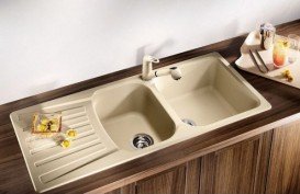 Смеситель для кухни Blanco Wega-S SILGRANIT® однорычажный  шампань 513996