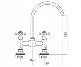 Смеситель для кухни BUGNATESE LADY LADBR991
