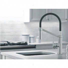 Змішувач для кухні Devit Up одноважільний латунь хром/ чорний 56120