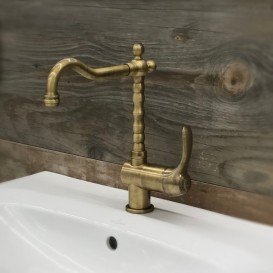 Смеситель для кухни Fiore Jafar однорычажный бронза 47ZZ5414