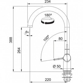 Змішувач для кухні Franke Active J з ламінарним потоком води білий матовий 115.0653.399