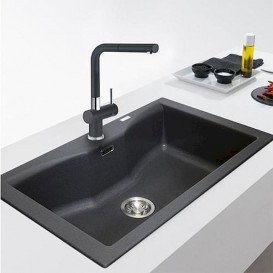 Змішувач для кухні Franke Active Plus Doc змішувач з виносним зливом латунь покриття Fragranite хром / графіт 115.0373.890