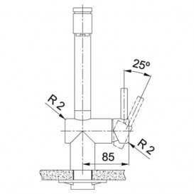 Смеситель для кухни Franke Atlas Neo Pull Out Spray однорычажный с выносным изливом нержавеющая сталь 115.0521.441
