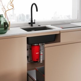 Змішувач для кухні Franke Lina J Clear Water чорний матовий 120.0730.807