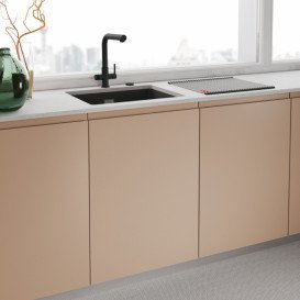 Смеситель для кухни Franke Lina L Clear Water черный матовый 120.0730.802