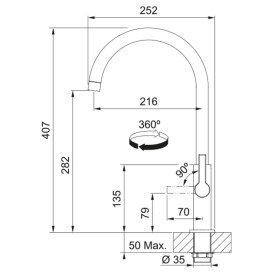 Змішувач для кухні Franke Maris Slim J чорний матовий 115.0728.386
