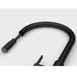 Смеситель для кухни Franke Maris Slim J вытяжной излив черный матовый 115.0728.389