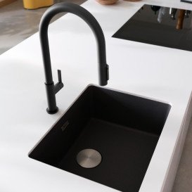 Змішувач для кухні Franke Maris Slim J Pull Down висувний вилив чорний матовий 120.0730.911