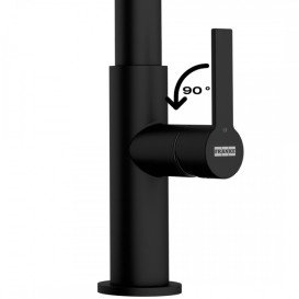 Змішувач для кухні Franke Maris Slim J Pull Down висувний вилив чорний матовий 120.0730.911