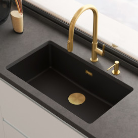 Змішувач для кухні Franke Maris Slim J Pull Down висувний вилив PVD gold 120.0736.601