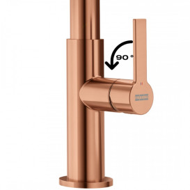 Смеситель для кухни Franke Maris Slim J Pull Down выдвижной излив PVD copper 120.0736.602